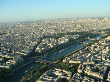 15 Paris from the top level of the Eiffel Tower