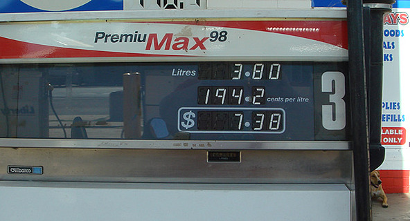 Price of petrol at Wilcannia