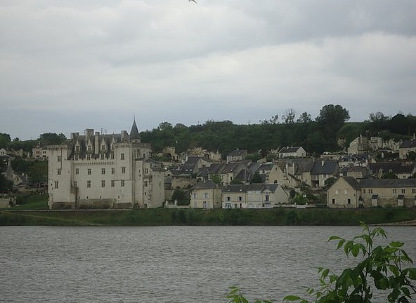Chateau on Loire river