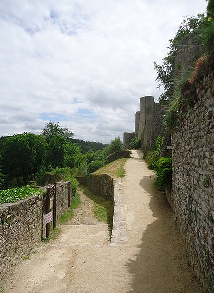 The walk below the ramparts